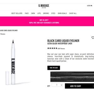2- IL MAKIAGE Black Card Liquid Eyeliner - Ultra-Black
